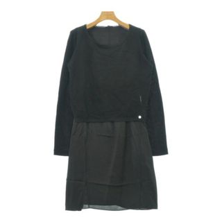 アルマーニジーンズ(ARMANI JEANS)のARMANI JEANS アルマーニジーンズ ワンピース 44(XL位) 黒 【古着】【中古】(ひざ丈ワンピース)