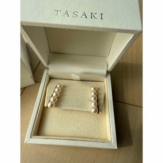 TASAKI - TASAKI タサキ パールピアス 花珠 約9㎜ 750ホワイト TASAKI - TASAKI タサキ パールピアス 花珠 約9㎜ 750ホワイト