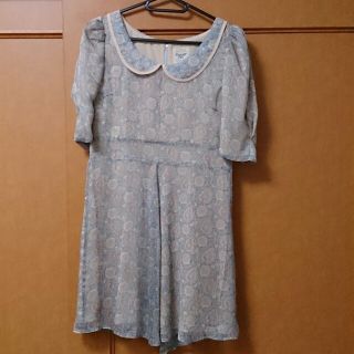 フラワー(flower)のBlue×Beige ミニワンピース(ミニワンピース)