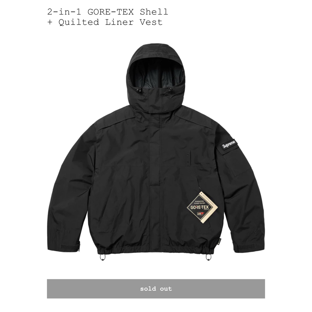 Supreme - 【新品】Supreme 25ss GORE-TEX シェルジャケット 黒S Supreme - 【新品】Supreme 25ss GORE-TEX シェルジャケット 黒S