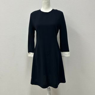 【Krizia poi】クリツィアポイ　ワンピース　ブラック系　黒　サイズ40　長袖　ウール　シンプル(その他)