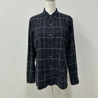 ビームス(BEAMS)の【BEAMS】ビームス　トップス　シャツ　長袖　ブラック系　Lサイズ　チェック柄　総柄　カジュアル(シャツ/ブラウス(長袖/七分))