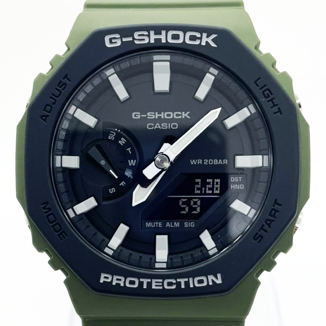 G-SHOCK - カシオ G-SHOCK カシオーク グリーン 白インデックス