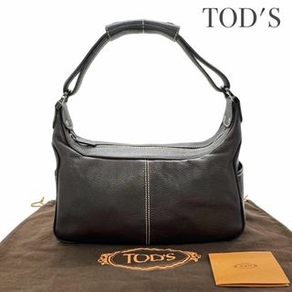 TOD'S - TOD'S ウェーブショルダーバッグ 白/黒 レザー スタッズ TOD'S - TOD'S ウェーブショルダーバッグ 白/黒 レザー スタッズ