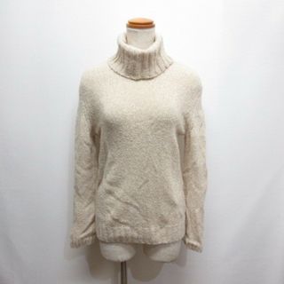 婦人 自然のまんまの色 カシミヤタートルネックセーター婦人L