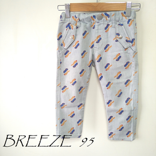 ブリーズ(BREEZE)のBREEZEブリーズ　95cm　プリント　カラーデニム　F52(パンツ/スパッツ)