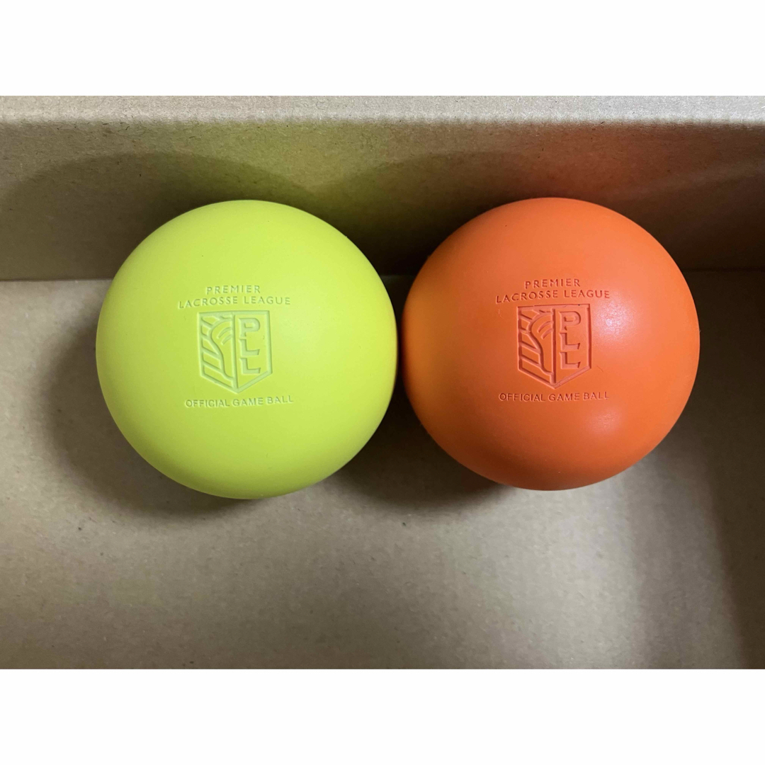 マッサージボール ラクロスボール オレンジ黄色2個セット スポーツ/アウトドアのトレーニング/エクササイズ(トレーニング用品)の商品写真
