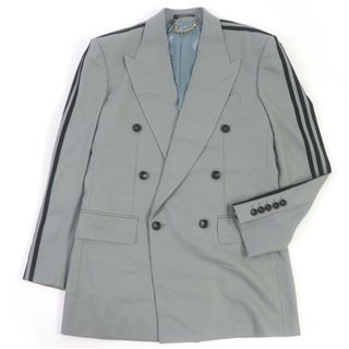 GUCCI - 20AW グッチ 金ボタン 紺ブレ パイピング 2B テーラード GUCCI - 20AW グッチ 金ボタン 紺ブレ パイピング 2B テーラード