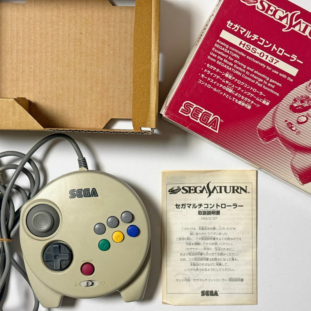 SEGA - セガサターン マルチコントローラー 箱説あり　Sega Saturn SS