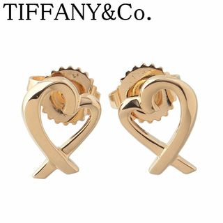 ティファニー(Tiffany & Co.)のティファニー ラビング ハート ピアス 750YG 新品仕上げ済 TIFFANY【20565】(ピアス)
