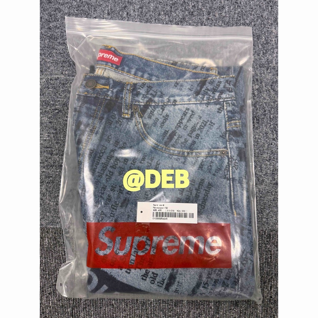 Supreme - Supreme Regular Jean Newspaper 32 Mサイズの通販 by Supreme - Supreme Regular Jean Newspaper 32 Mサイズの通販 by