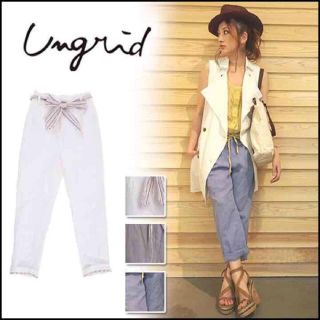 アングリッド(Ungrid)のタグ付き☆ハイウエストタックパンツ(カジュアルパンツ)