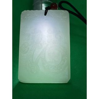 美品 和田玉 福字 ネックレス3673-2/2(ネックレス)