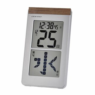 【新着商品】ADESSO(アデッソ) 日めくり電波時計 デジタル 置き掛け兼用 (置時計)