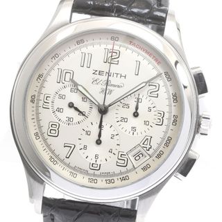 ゼニス(ZENITH)のゼニス ZENITH 01.0500.420 クラス エルプリメロ クロノグラフ 手巻き メンズ 良品 _871903(腕時計(アナログ))