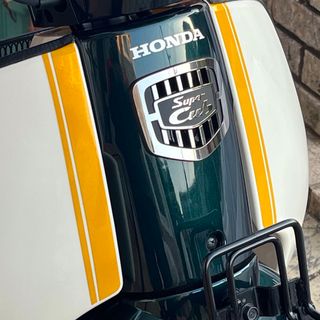 選べる3色 黄赤青♪ スーパーカブ スタイリッシュ ストライプ デコレーション(ステッカー)