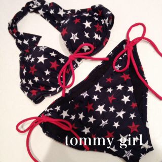 トミーガール(tommy girl)のtommy girl星柄ビキニ(水着)