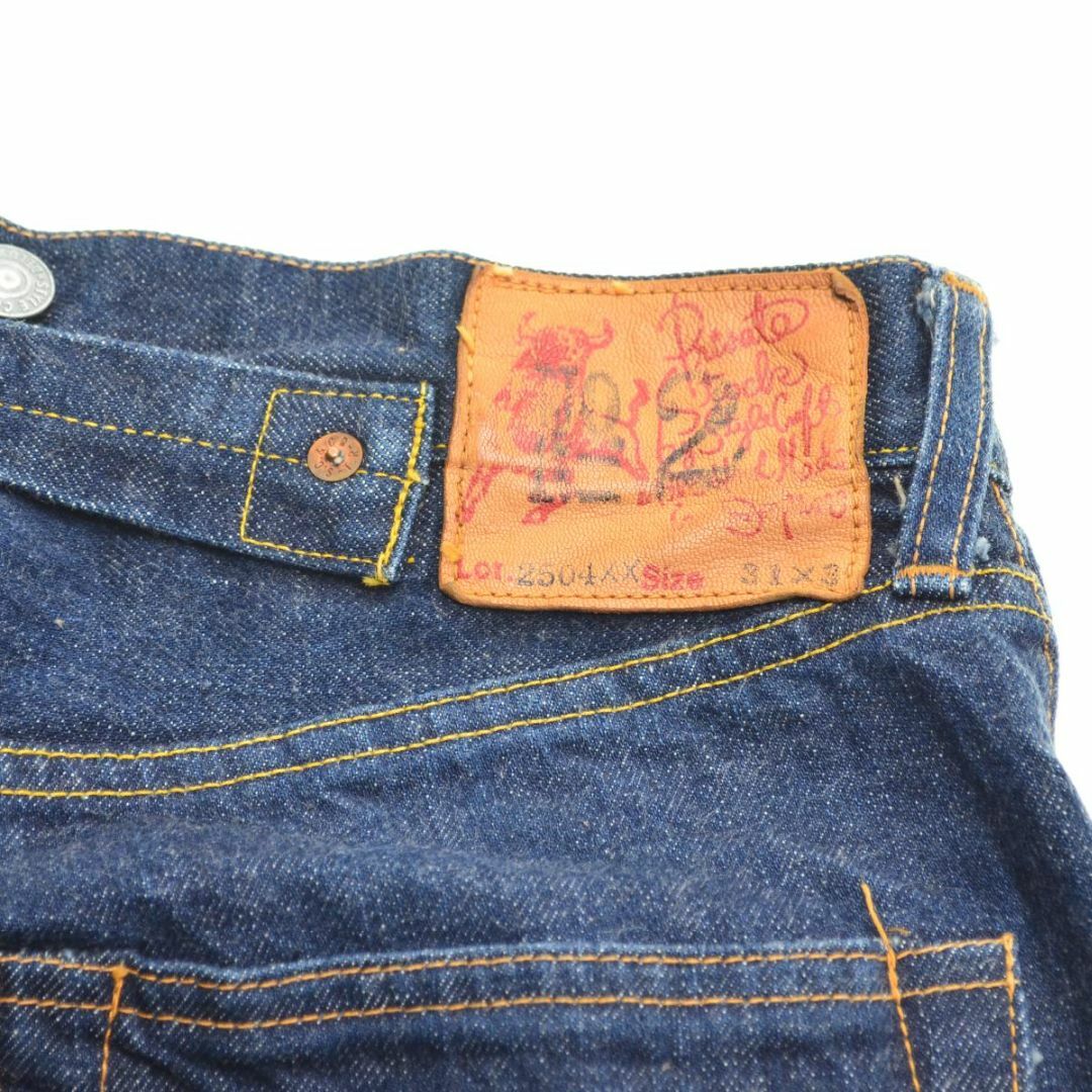 EVISU - 【EVISU】初期 2504XX No2 水牛パッチ カモメステッチ EVISU - 【EVISU】初期 2504XX No2 水牛パッチ カモメステッチ
