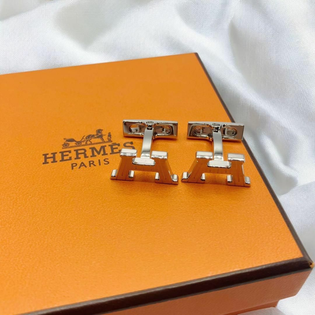 ⭐️ほぼ未使用⭐️ エルメス カフス Hテイク オフ シルバー ⭐️ほぼ未使用⭐️ エルメス カフス Hテイク オフ シルバー