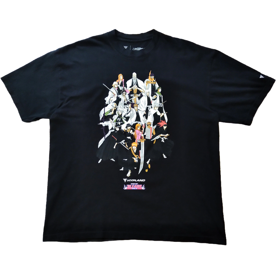 古着　ブリーチ　Tシャツ　大きいXL　黒　アニメT　bleach　海外公式 *
