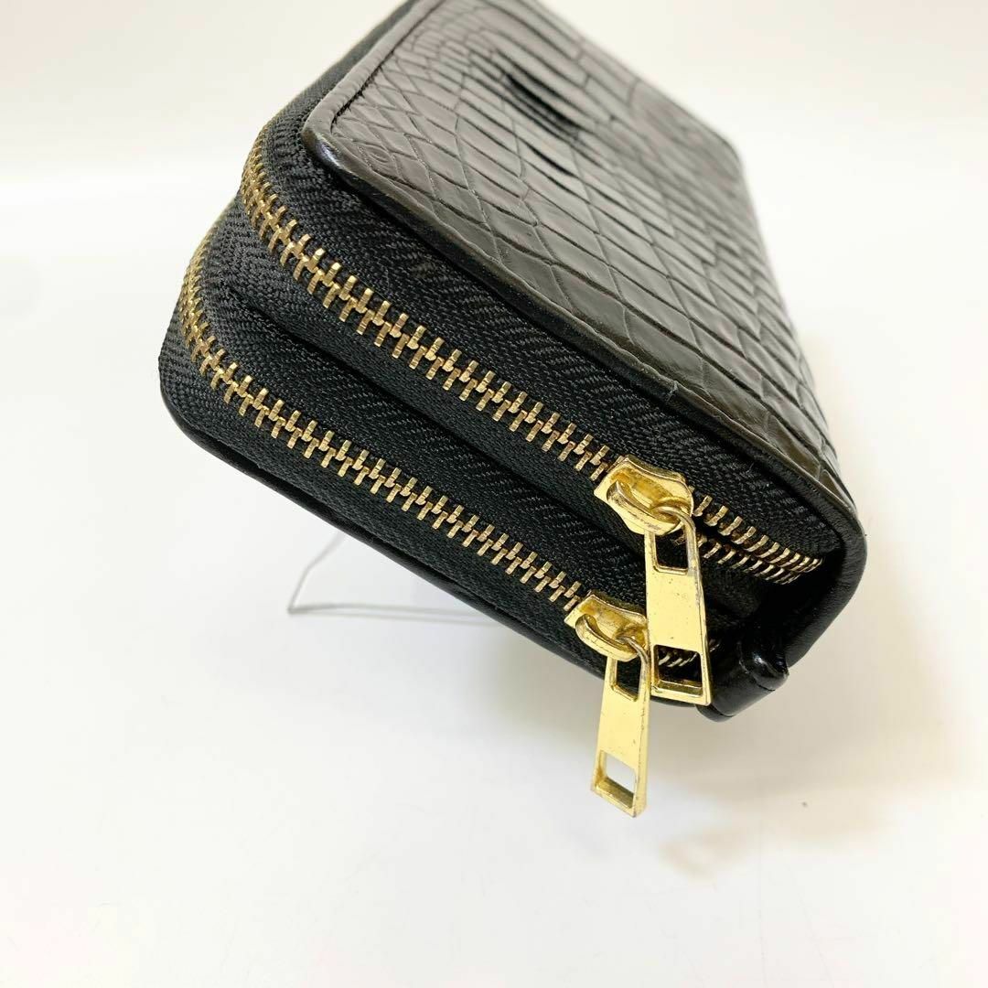 Crocodile - 4326 美品 クロコダイルレザー ダブルファスナー 長 Crocodile - 4326 美品 クロコダイルレザー ダブルファスナー 長