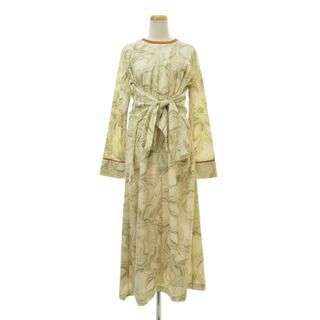 【CLANE】19112-5331 MARBLE TWIST ONE PIECEマキシ長袖ワンピース(ロングワンピース/マキシワンピース)