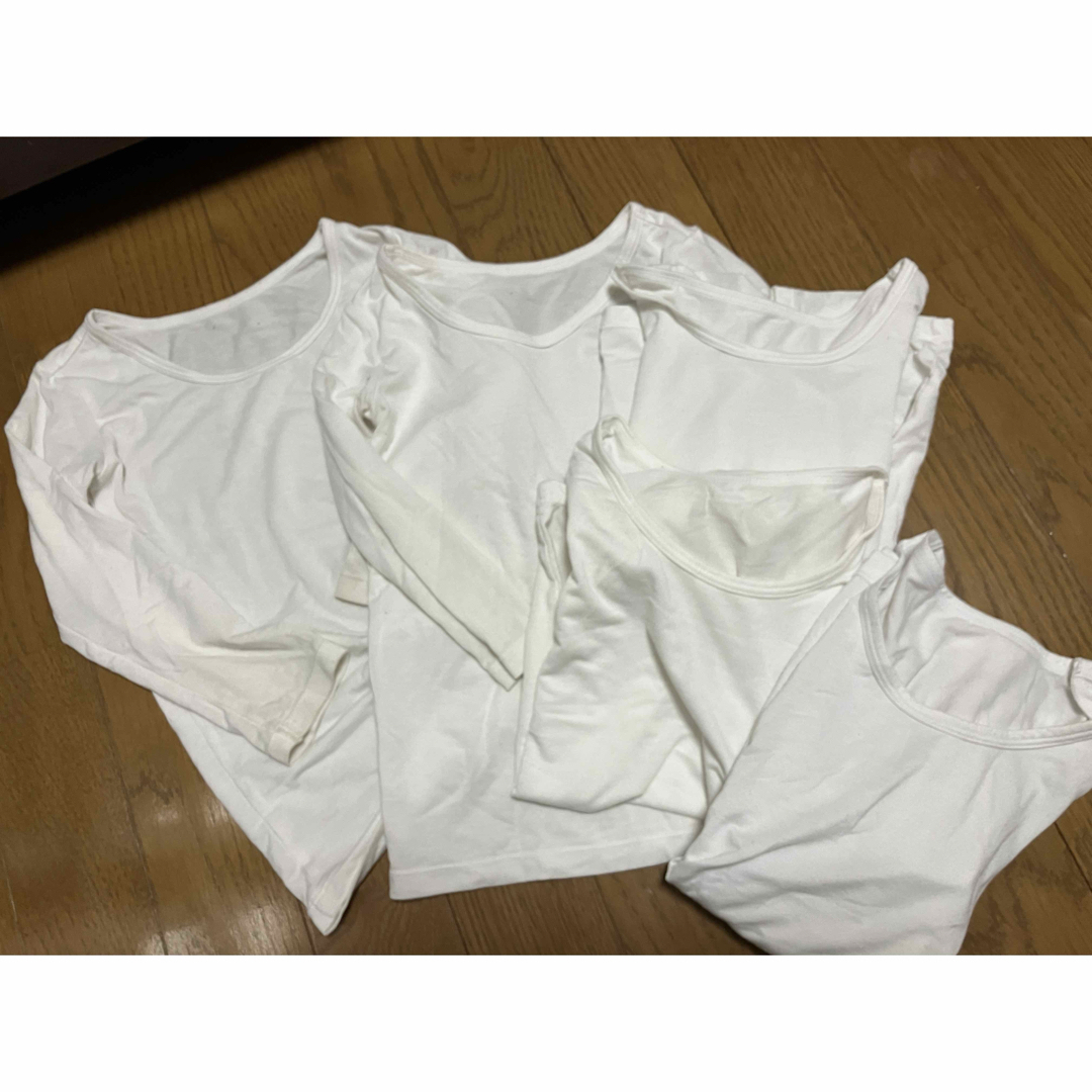 UNIQLO(ユニクロ)のユニクロヒートテック 長袖半袖 キッズ100 キッズ/ベビー/マタニティのキッズ服男の子用(90cm~)(下着)の商品写真