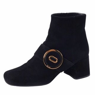 PRADA - プラダ サイドゴアレザーブーツ レディース 37.5の通販 PRADA - プラダ サイドゴアレザーブーツ レディース 37.5の通販