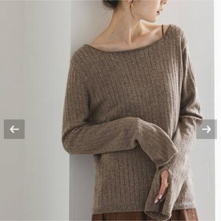 ノーブル(Noble)の新品⭐︎NOBLE ベビーアルパカミックススリットニット(ニット/セーター)