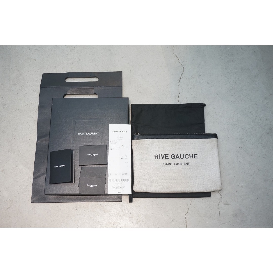 SAINT LAURENT - 正規 サンローラン RIVE GAUCHE ポーチ クラッチ バッグ 218P▲
