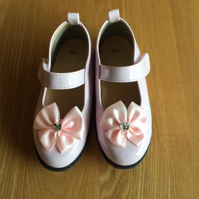 女の子フォーマル靴 ピンク キッズ/ベビー/マタニティのキッズ靴/シューズ(15cm~)(フォーマルシューズ)の商品写真
