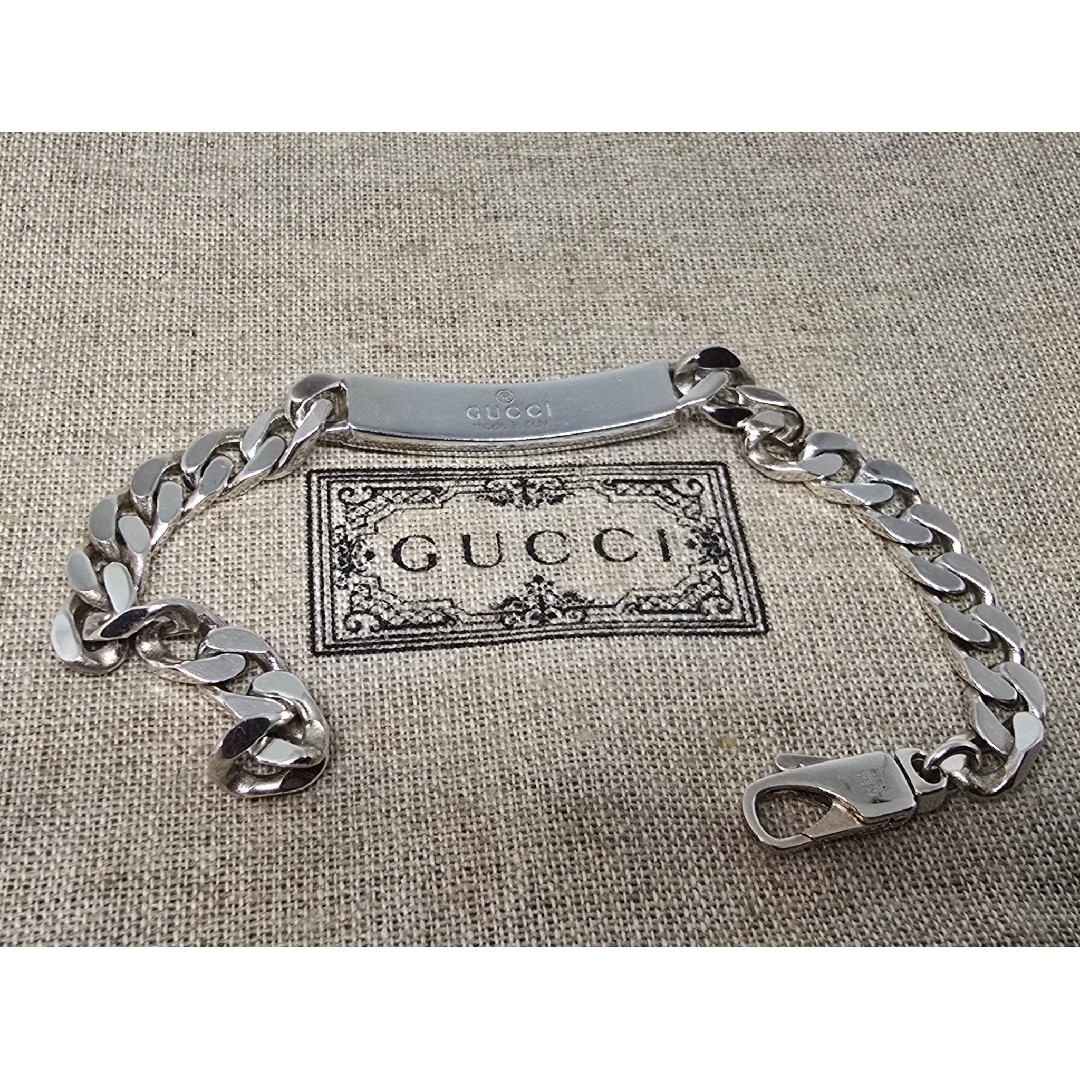 現行新作品】GUCCI ダイアゴナル インターロッキングG ブレスレット