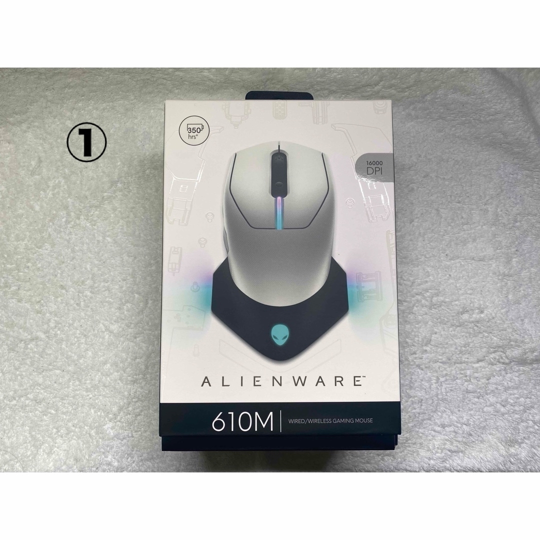 DELL(デル)のAlienware ゲーミングマウス  AW610M LUNAR LIGHT スマホ/家電/カメラのPC/タブレット(PC周辺機器)の商品写真