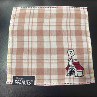 Vintage PEANUTS - 西川商品 PEANUTS ヴィンテージスヌーピー ガーゼミニタオルハンカチ