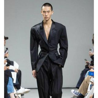 CELINE - 19AW セリーヌCELINE ストライプダブルジャケット44 CELINE - 19AW セリーヌCELINE ストライプダブルジャケット44