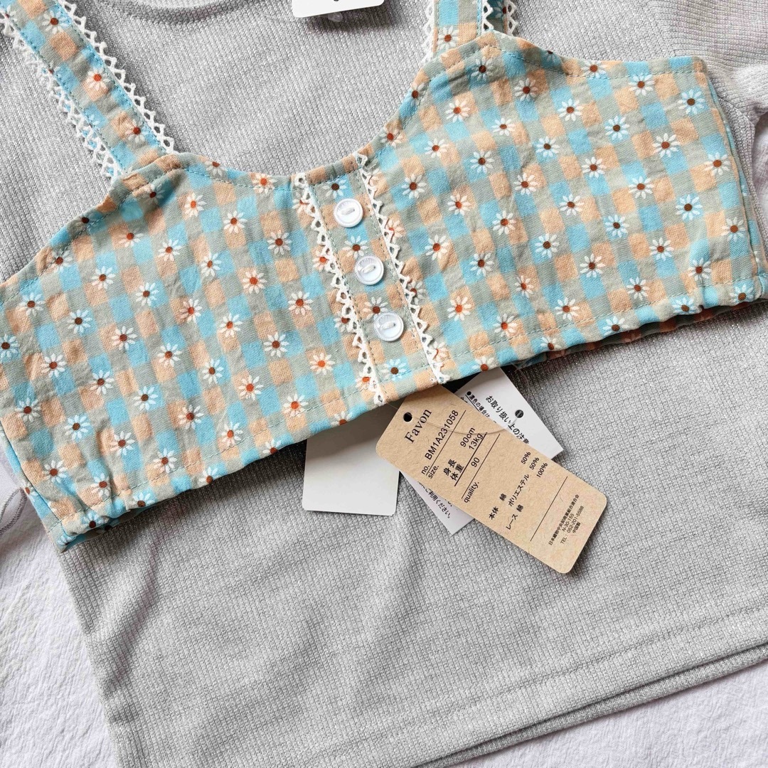 バースデイ(バースデイ)のバースデイ ミラーベイ Favon ラメトップス ビスチェ キッズ/ベビー/マタニティのキッズ服女の子用(90cm~)(Tシャツ/カットソー)の商品写真