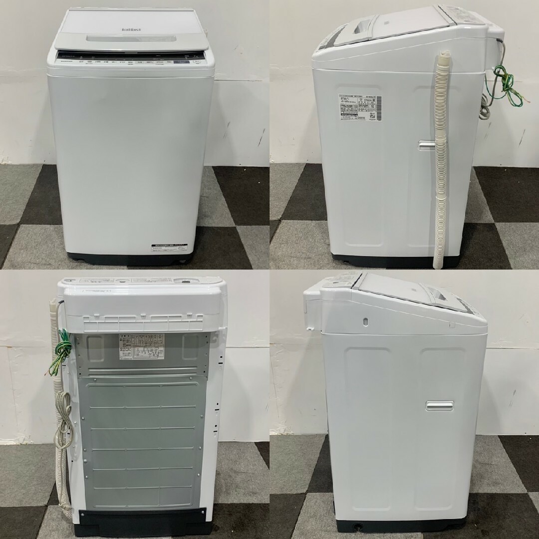 HITACHI 洗濯機 BW-V70E 7kg 2020年製 家電 Fe2109 洗濯機 HITACHI 洗濯機 BW-V70E 7kg 2020年製 家電 Fe2109 洗濯機