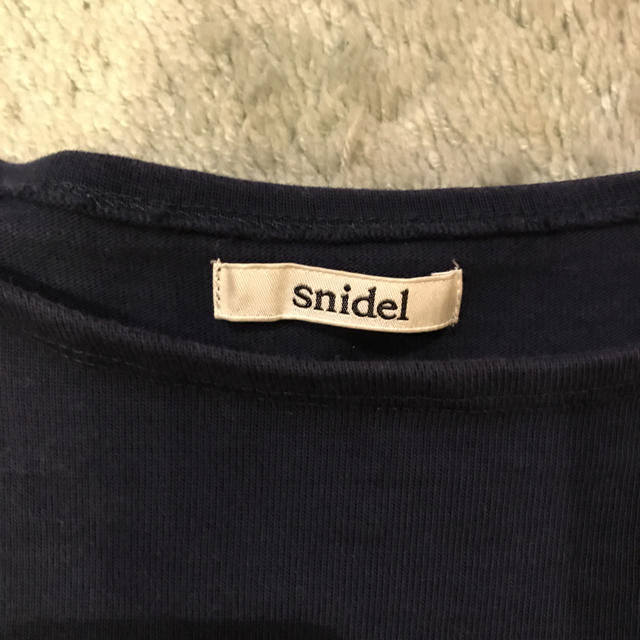 SNIDEL(スナイデル)の4月中旬まで♡snidel♡パフスリーブボーダーワンピース レディースのワンピース(ミニワンピース)の商品写真