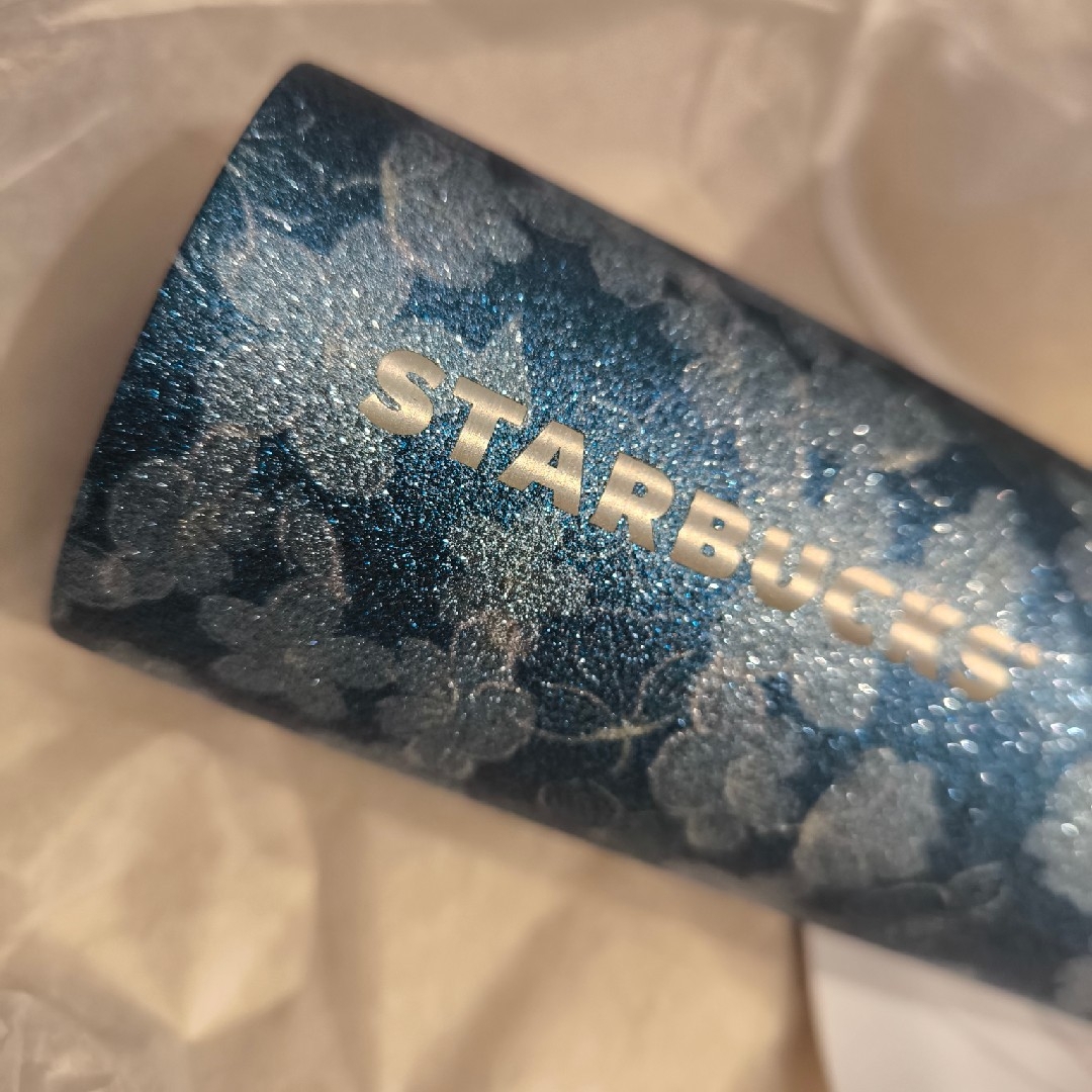 Starbucks - SAKURA2025ステンレスボトルグリッターナイトブルー Starbucks - SAKURA2025ステンレスボトルグリッターナイトブルー