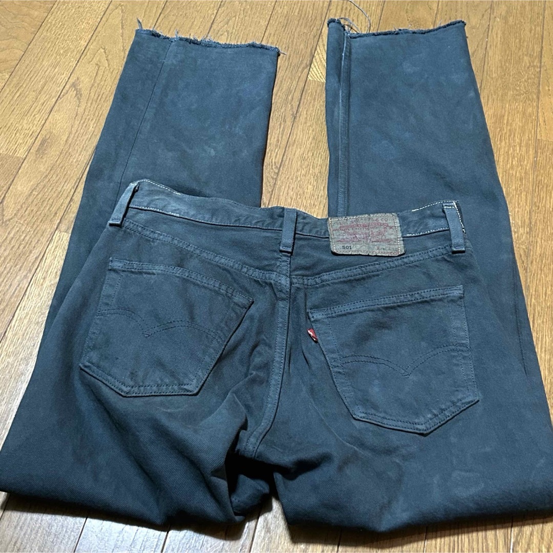 Levi's(リーバイス)のUSA製W78-股下76cm！リーバイス501古着カットオフジーンズ後染め耳無し メンズのパンツ(デニム/ジーンズ)の商品写真