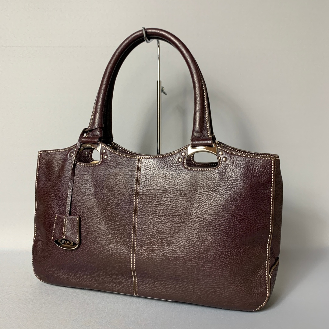 TOD'S - 2412-61｜トッズ トートバッグ レザー ダークブラウン
