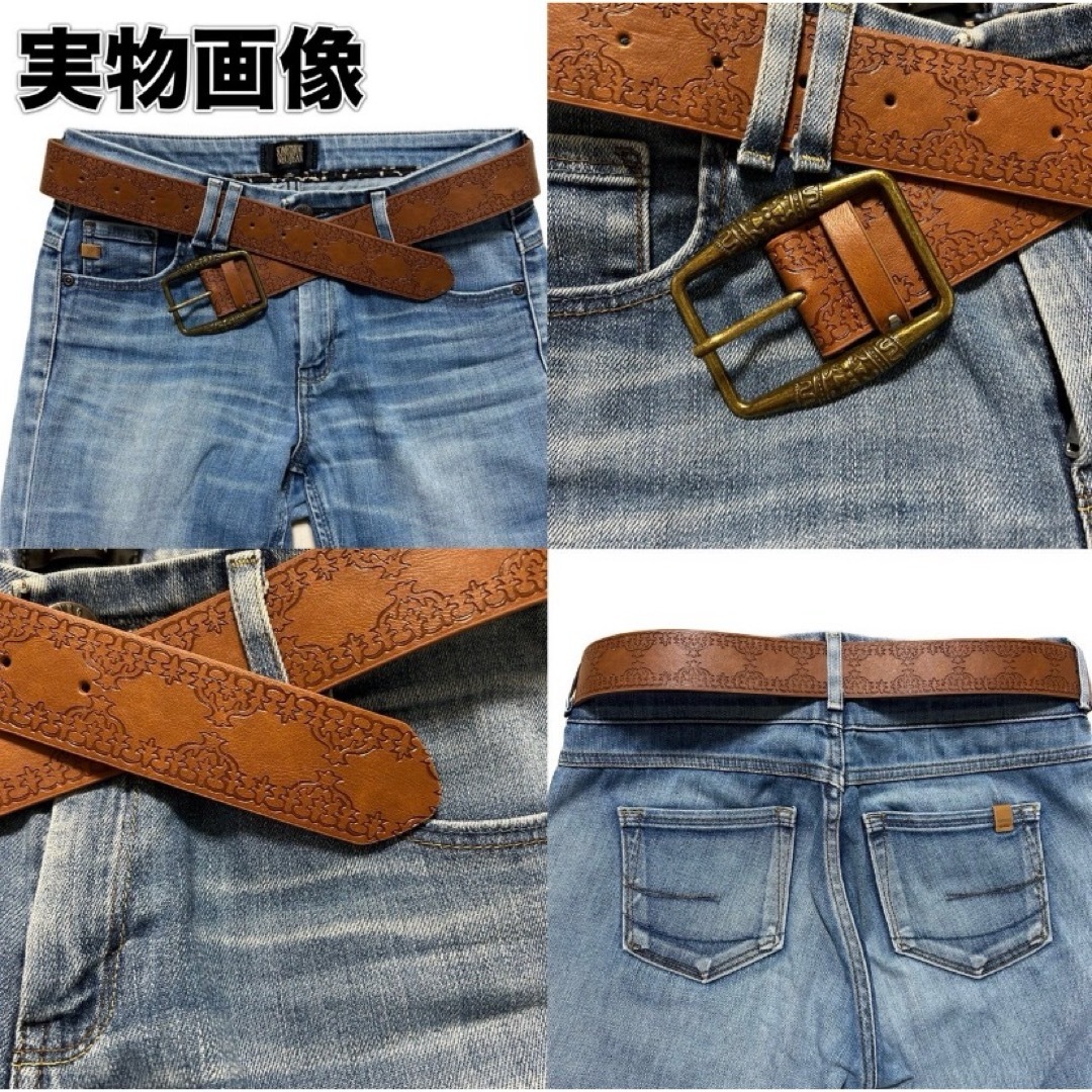 Y2K ウエスタン ベルト ビンテージ　レトロ　アンティーク　古着 アメカジ レディースのファッション小物(ベルト)の商品写真