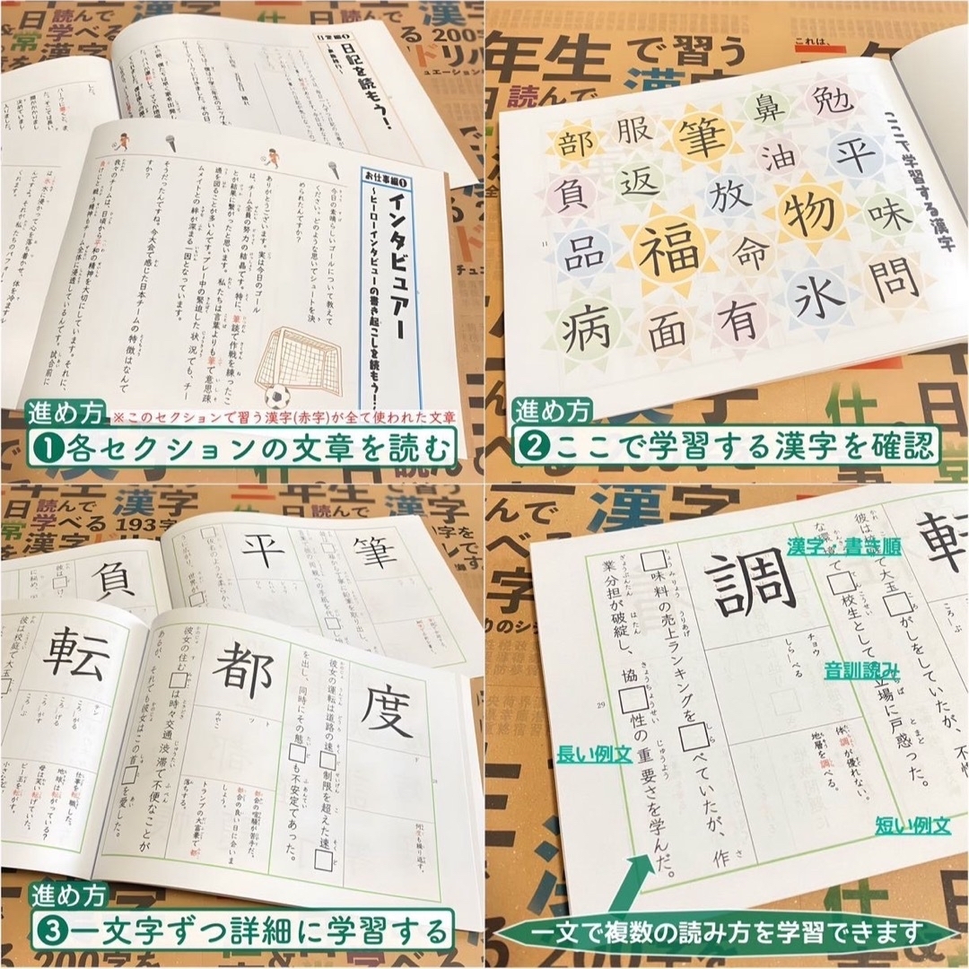 セール 登場から人気沸騰 小学生で習う漢字学習セット ドリル＋漢字カード フルパッケージ 語学・辞書・学習参考書