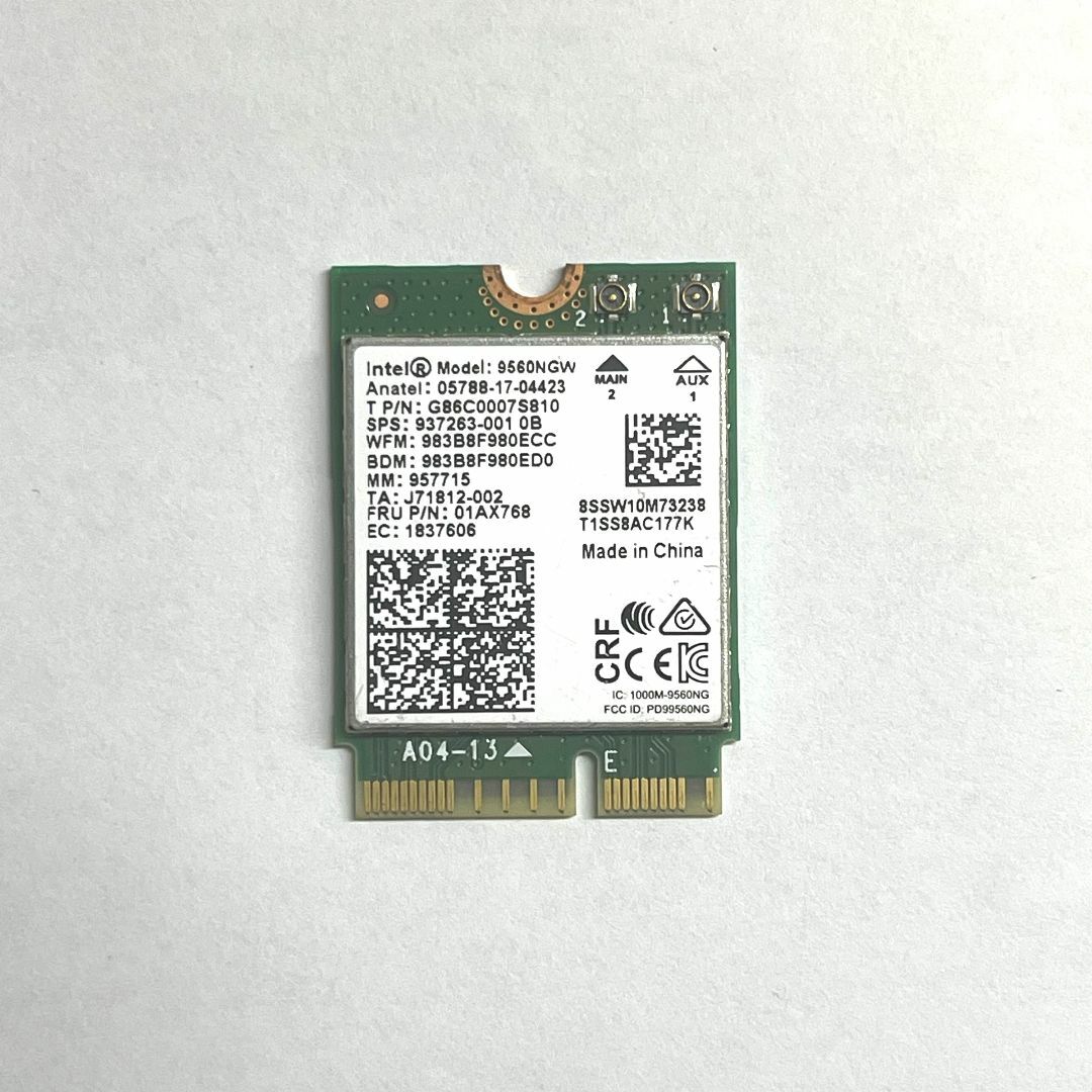 Intel 9560NGW M.2無線LANカード(CNVi専用)01AX768 スマホ/家電/カメラのPC/タブレット(PCパーツ)の商品写真