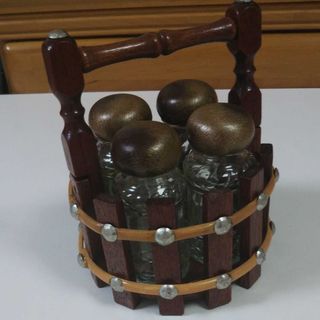 調味料入れ & ラックのセット(テーブル用品)