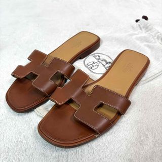 HERMES - エルメス サンダル シプレ ピンク グレージュ スエード HERMES - エルメス サンダル シプレ ピンク グレージュ スエード