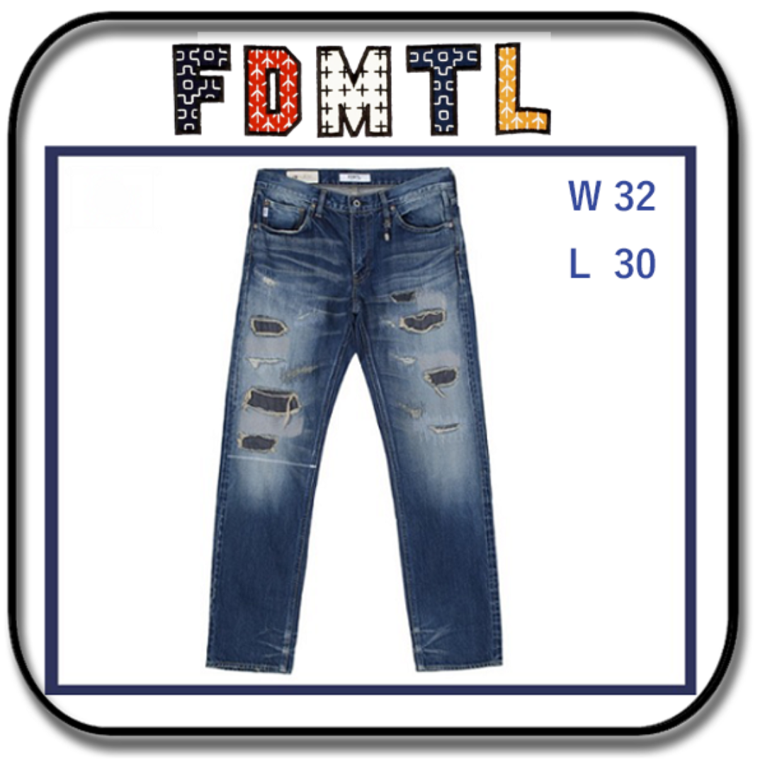 FDMTL ファンダメンタル パッチワーク カーゴパンツ カーキ 30 再構築 FDMTL ファンダメンタル パッチワーク カーゴパンツ カーキ 30