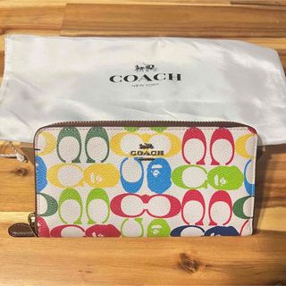A BATHING APE - コーチ×ベイプ長財布 マルチカラーの通販 by A BATHING APE - コーチ×ベイプ長財布 マルチカラーの通販 by