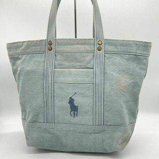 POLO RALPH LAUREN(トートバッグ ・ ブルー・ネイビー/青色系 POLO RALPH LAUREN(トートバッグ ・ ブルー・ネイビー/青色系