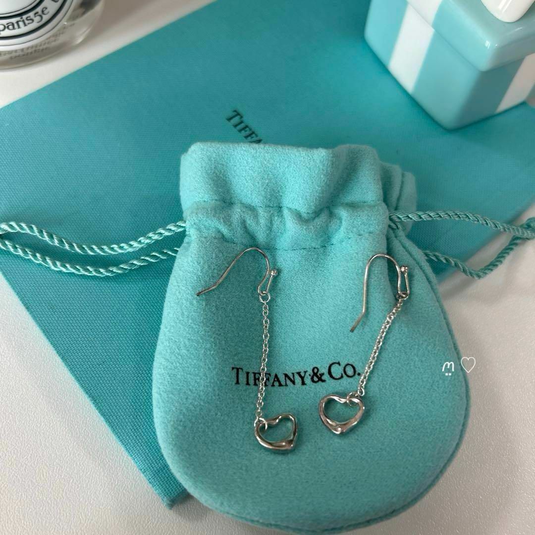 TIFFANY&Co. ティファニー フルハート ドロップ ピアス シルバー
